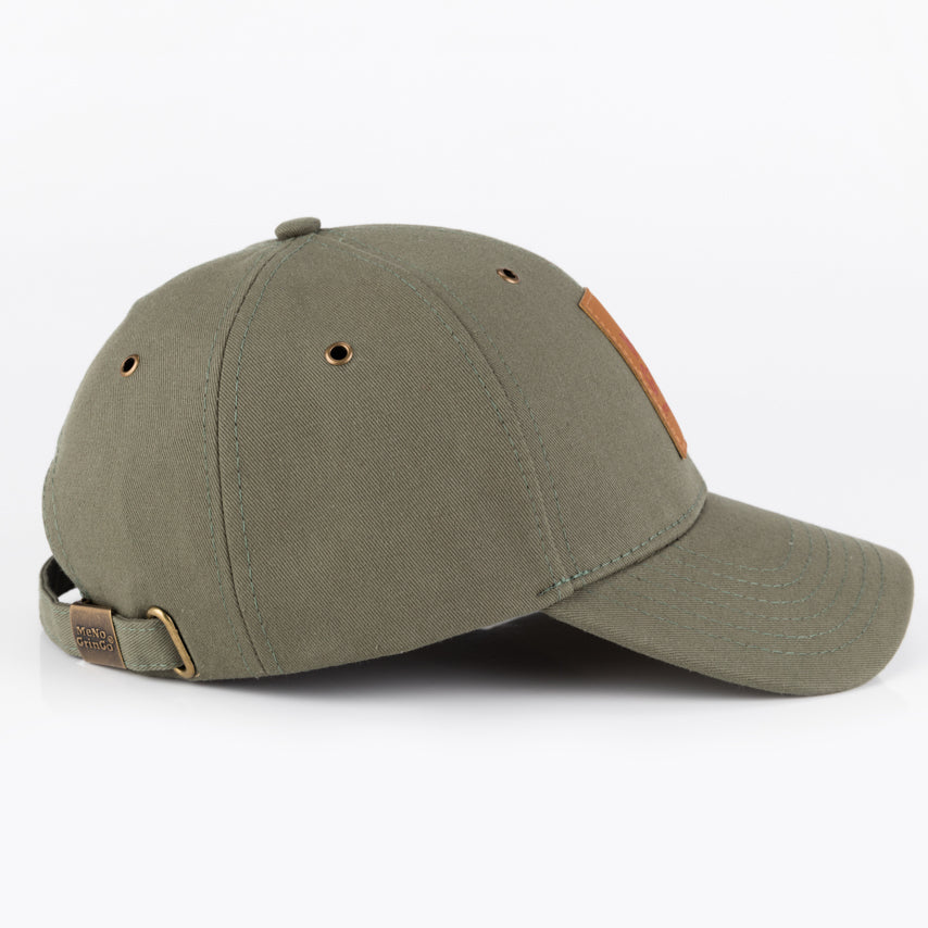 Green curved peak cap - Classic range. 100%  cotton.