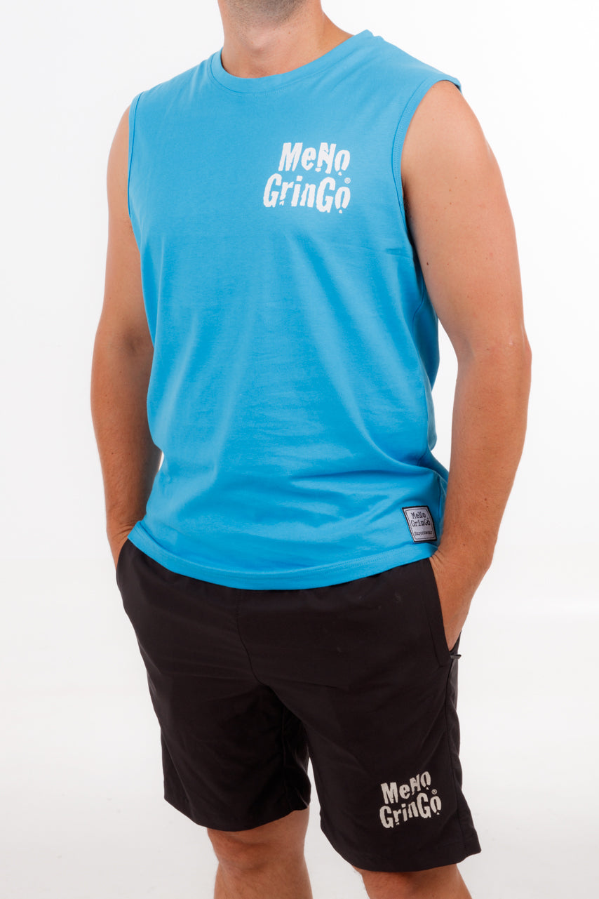 Light Blue Sleeveless T-Shirt