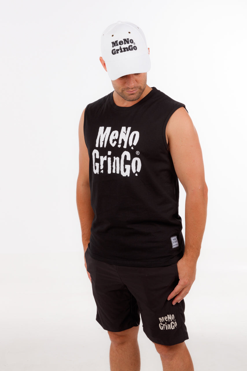 Black Sleeveless T-Shirt