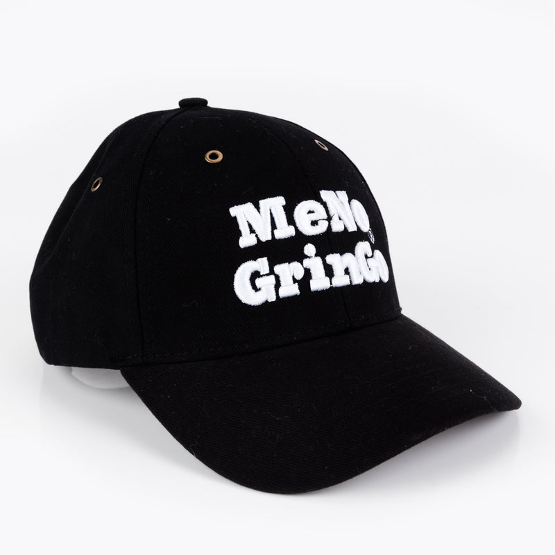 Womans Black Curved Peak Cap - 100% Cotton