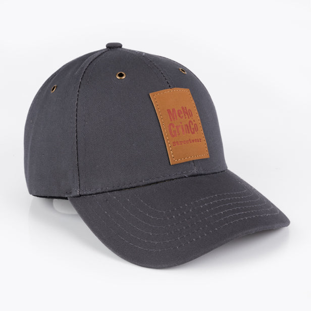 Grey curved peak cap - Classic range. 100% cotton.