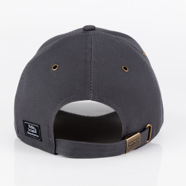 Grey curved peak cap - Classic range. 100% cotton.