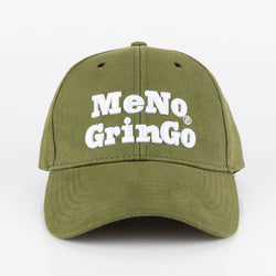 Khaki Green curved peak cap. 100% Cotton.