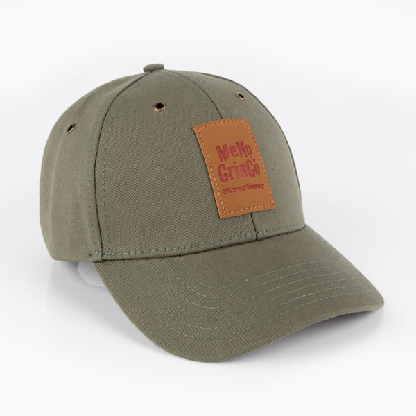 Green curved peak cap - Classic range. 100%  cotton.