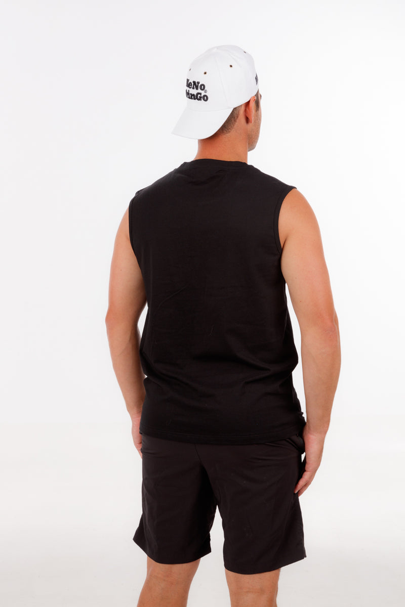 Black sleeveless t clearance shirt