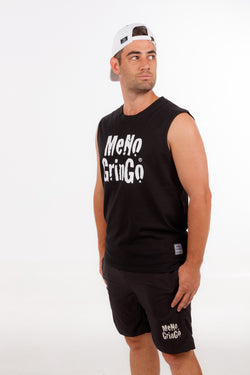 Black Sleeveless T-Shirt